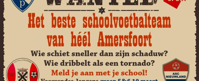 Wanted - het Beste Schoolvoetbalteam van Amersfoort