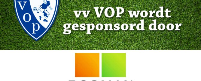 vv VOP wordt gesponsord door Bosman Bedrijven